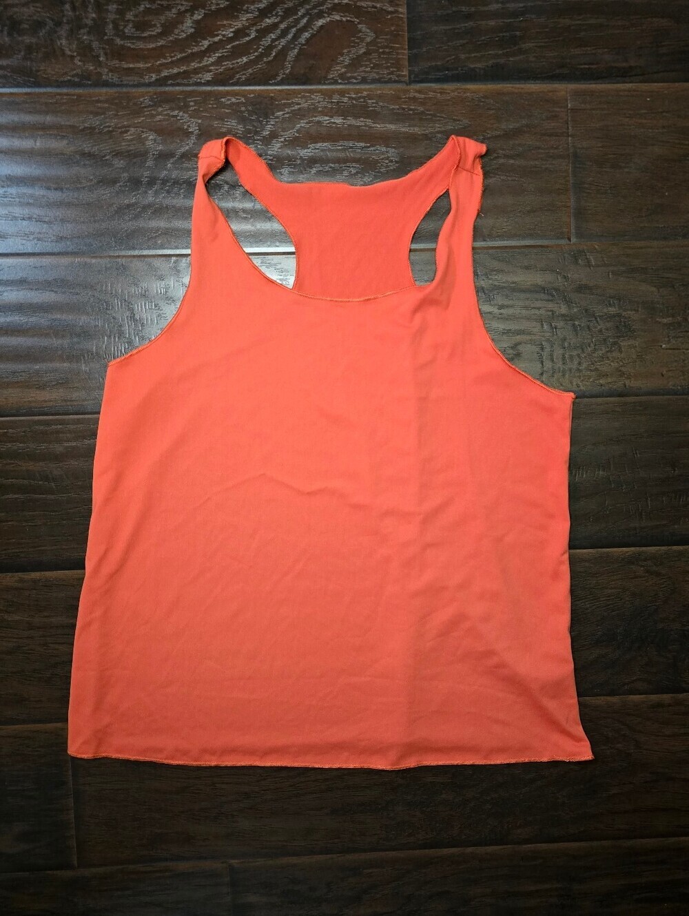 Shein Womens Stretchy Orange Racerback Tank Top XL